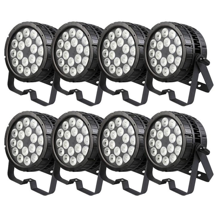 Citronic Set Van 8 IP65 Waterdichte HIPAR-200 Spots, Musique & Instruments, Lumières & Lasers