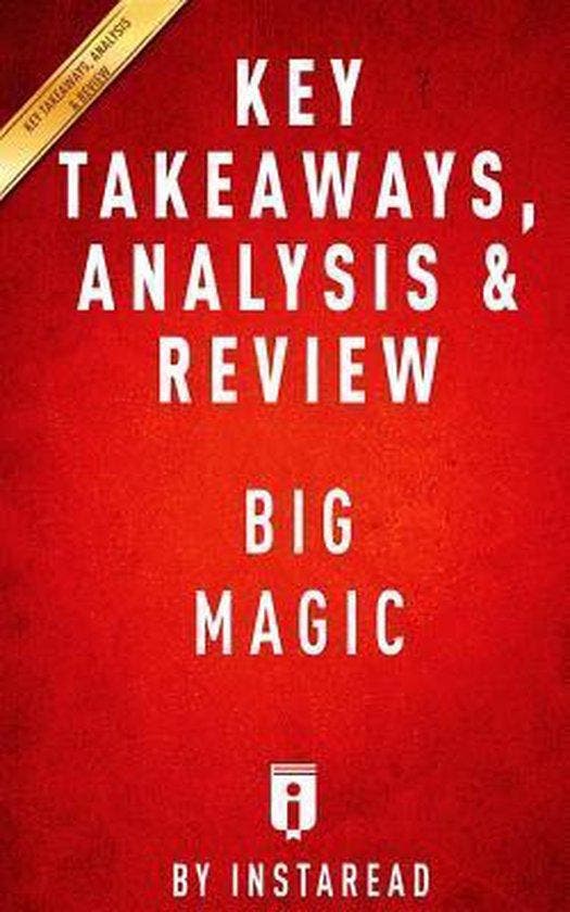 Summary of Big Magic 9781517784829 Instaread, Boeken, Taal | Engels, Zo goed als nieuw, Verzenden