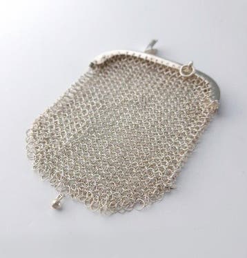 Other brand - Silver Mesh Coin Purse - Early 20th Century -, Antiek en Kunst