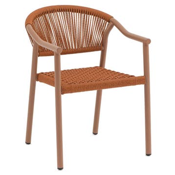 Stoel | PVC Rotan/Aluminium | Rood | In-/Outdoor |, Verzenden