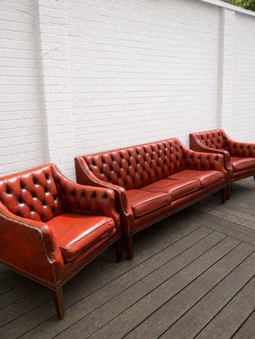 Settle (zitbank met hoge leuning) - Leder
