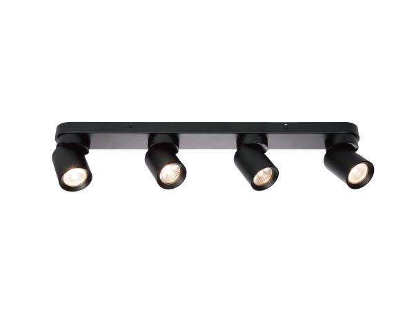 Veiling - 2x GU10 Opbouwspot Armatuur 4 cilinder zand zwart, Autos : Pièces & Accessoires, Éclairage