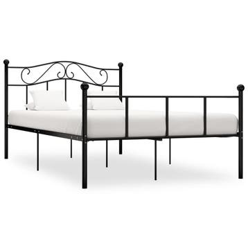 vidaXL Bedframe metaal zwart 120x200 cm, Huis en Inrichting, Slaapkamer | Bedden, Verzenden, Nieuw
