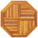 vidaXL Tafelblad achthoekig 50x50x2 cm massief acaciahout, Verzenden, Nieuw