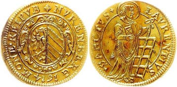 Duitsland, Nürnberg, Stad. Goldgulden 1614