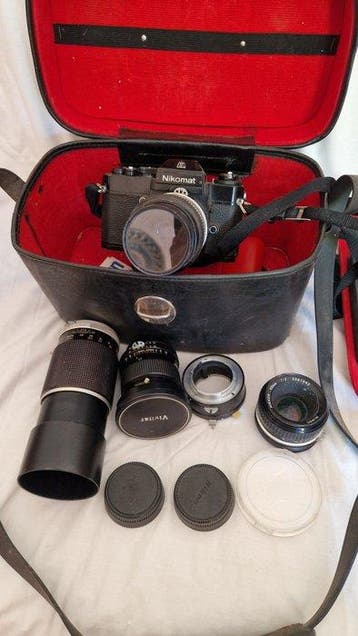Nikon Nikomat EL Black Finish 35mm SLR - Nikkor 50mm f/2,, Nieuw