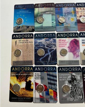 Andorra. 2 Euro 2014/2025 (23 coins)