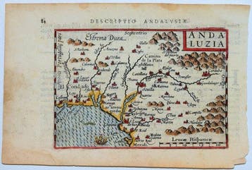 Espagne - Andalousie; Ortelius - Andaluzia - 1581-1600