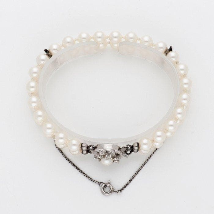 Zonder minimumprijs - 2-delige sieradenset Zilver - Parel /, Bijoux, Sacs & Beauté, Bijoux anciens