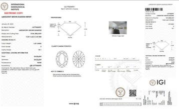 Zonder minimumprijs - Ring - 14 karaat Geel goud - 1.67ct., Nieuw