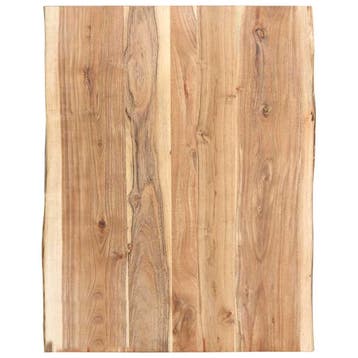 vidaXL Tafelblad 80x(50-60)x3,8 cm massief acaciahout, Verzenden, Nieuw