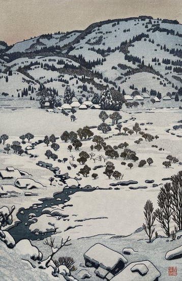 Yukiguni  (Snow country) - Toshi Yoshida (1911-1995) -