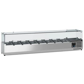 Opzetkoelvitrine | 8x 1/4 GN | +2°C/+8°C |, Verzenden, Nieuw in verpakking