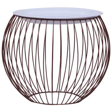 vidaXL Salontafel Ø 41 cm goudkleurig, Huis en Inrichting, Verzenden, Nieuw
