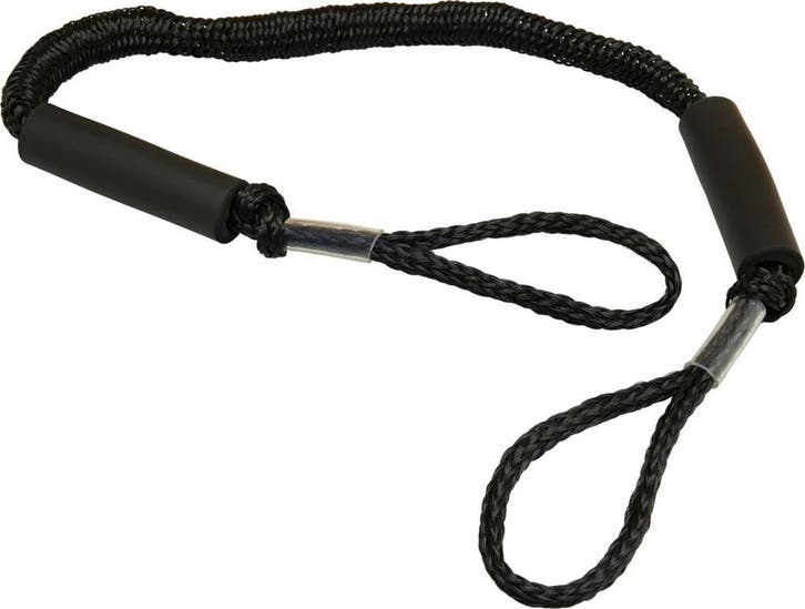 Bungee Dock Line met Dubbele Lus 180-280cm Zwart, Sports nautiques & Bateaux, Accessoires navigation, Enlèvement ou Envoi