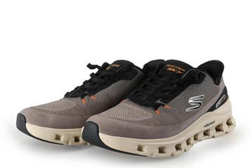 Skechers Instappers in maat 40 Bruin, Kleding | Heren, Bruin, Verzenden, Overige typen, Zo goed als nieuw