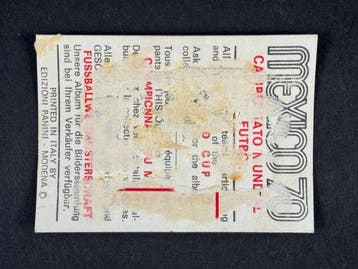 1970 Panini Mexico 70 World Cup, - History: Estadio Azteca -