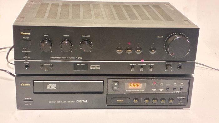 Sansui - A-E750 / CD-E750 Hifi-set - Diverse modellen, TV, Hi-fi & Vidéo, Radios