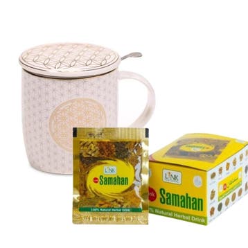 Puur koperen set van fles toren plain ± 950 ml met 4 bekers, Ophalen of Verzenden