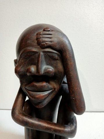 Studio SIBON - Statue, Brutalist - 29 cm - Terre cuite