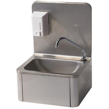 Handwasbak | RVS | Zeepverdeler 500ml | 430x340x560(h)mm, Verzenden