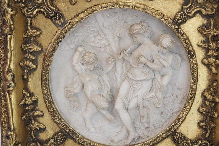 Edward William Wyon - Reliëf, cherubijnen in mythologische, Antiek en Kunst, Curiosa en Brocante