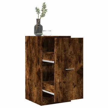 vidaXL Apothekerskast 40x41x77,5 cm bewerkt hout gerookt, Huis en Inrichting, Verzenden, Nieuw