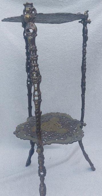 Plantentafel - Brons, Messing - Antieke putti 1920