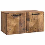 vidaXL Wandmontage TV-kast Oud hout 59,5 x 31 x 30 cm, Huis en Inrichting, Verzenden, Nieuw