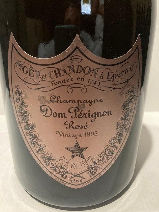 1995 Dom Pérignon - Champagne Rosé - 1 Magnum (1,5 L), Verzamelen, Wijnen