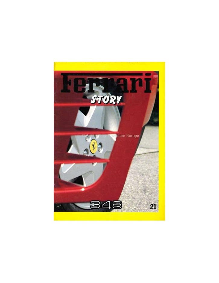 1989 FERRARI STORY 348 MAGAZINE 21 ENGELS / ITALIAANS, Boeken, Auto's | Folders en Tijdschriften