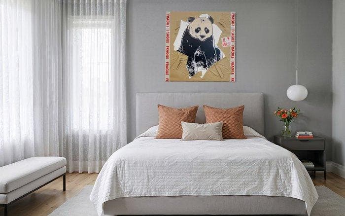 AIIROH - Escape From The Museum - Panda By Andy Warhol, Antiquités & Art, Art | Objets design