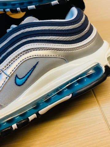 Nike - AM97 Metallic Silver P44,5 - Sneakers - Maat: EU 44.5, Kleding | Heren, Schoenen, Nieuw