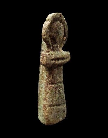 Oud-Egyptisch Faience - Grote amuleet - Ankh-kruis - Laatste