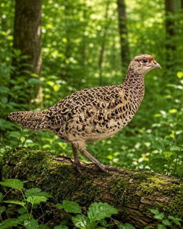 Beeld, Pheasant hen - 25 cm - polyresin