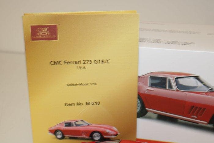 CMC 1:18 - Modelauto - CMC M-210 Ferrari 275 GTB/C 1966, Hobby en Vrije tijd, Modelauto's | 1:5 tot 1:12