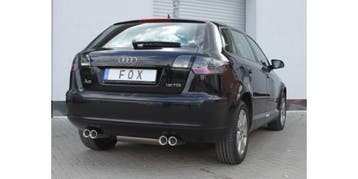 FOX Audi A3 - 8P Sportback einddemper uitgang rechts/links -, Verzenden, Nieuw