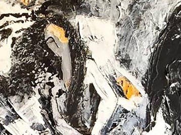 ronak moshiri - The eternal presence- Where stone becomes, Antiek en Kunst