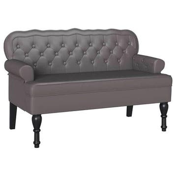 Banquette Chesterfield grise 2 places - Retour client -53%, Verzenden, Nieuw