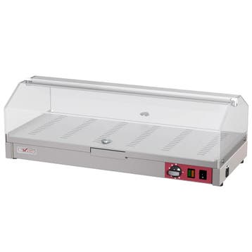 Warmhoudvitrine | RVS | 30°C/60°C | 1 Niveau |, Verzenden, Nieuw in verpakking