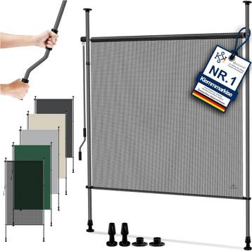 Klemluifel - Balkon luifel - Verticale luifel - 120 x 310 cm, Verzenden, Nieuw