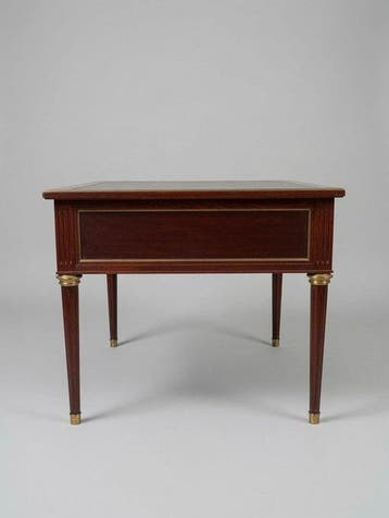 Tafel - Franse Louis XVI-stijl mahoniehouten bureau plat