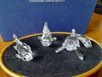 Swarovski - Figurine - 3 vissen karper telescoopvis en