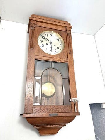 Regulateur wandklok - Dufa - Hout, Messing - 1920-1930, Antiek en Kunst