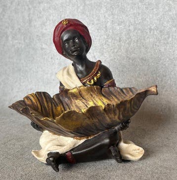 Statue, Zeephouder - 14.5 cm - Résine, Antiquités & Art