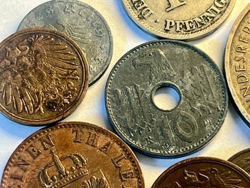 Duitsland. Set of 9 coins, incl. silver, various