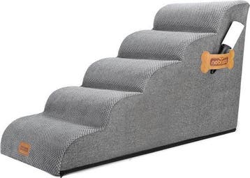 Hondentrapje voor honden - 40x84x57 cm - Grijs - Nobleza, Verzenden, Nieuw