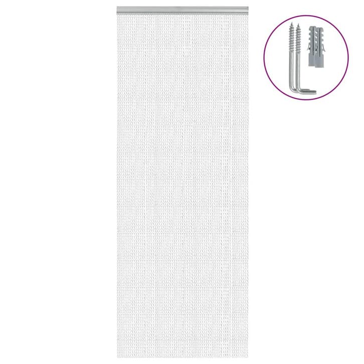 vidaXL Vliegengordijn kettingen 80x201 cm aluminium, Doe-het-zelf en Bouw, Deuren en Vliegenramen, Nieuw, Verzenden