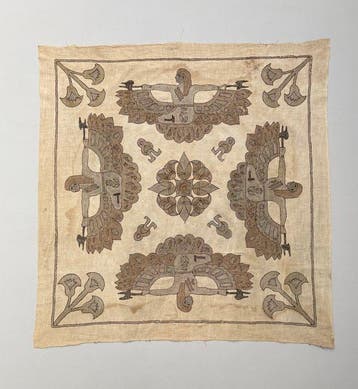 Broderie au style égyptien revival - Fil métallique, Coton -