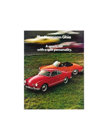 1972 VOLKSWAGEN KARMANN GHIA BROCHURE ENGELS (USA)